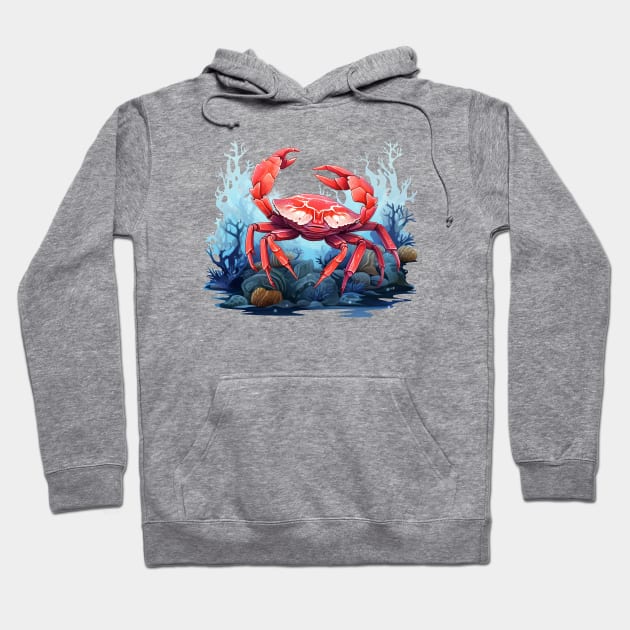 Red Crab Hoodie by zooleisurelife